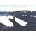 USS HARTFORD SSN768  Builders Lithograph