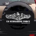 US SUBMARINE FORCE DOLPHINS SPARE TIRE COVER